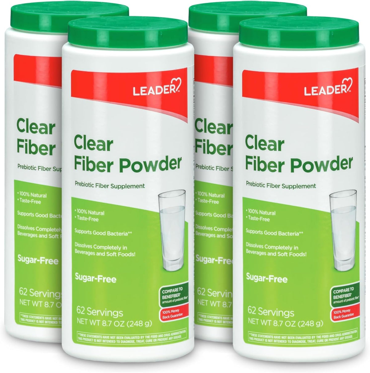 Leader Prebiotic Fiber Supplement Powder for Digestive Health