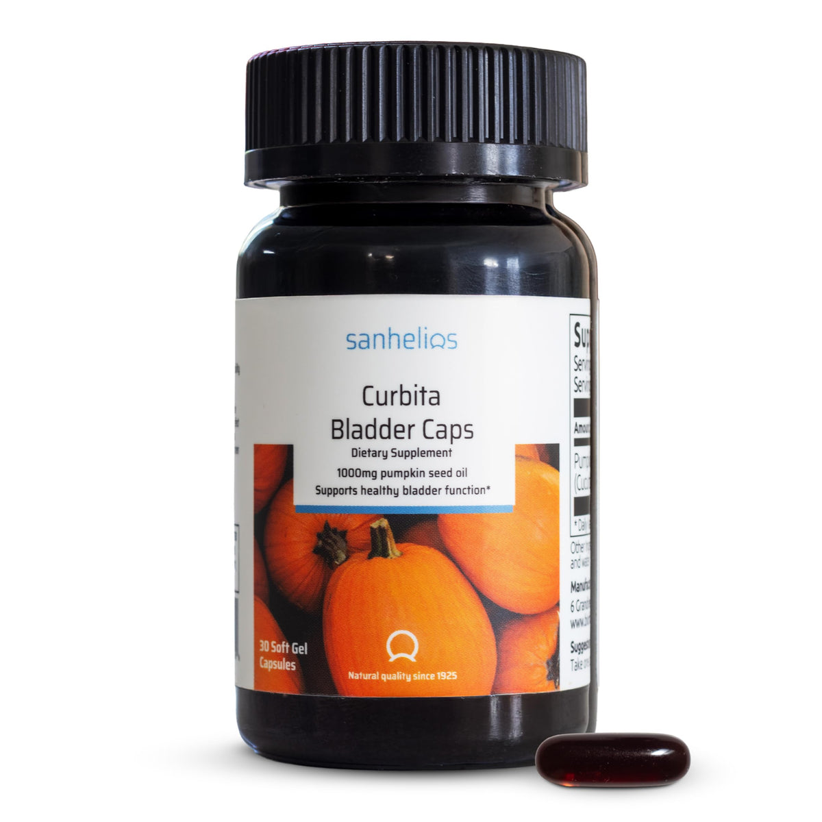 Sanhelios Curbita Pumpkin Seed Oil Bladder Support - 30 Capsules