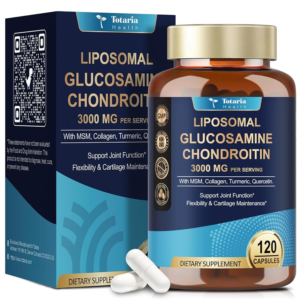 Totaria Liposomal Glucosamine Chondroitin MSM Joint Support - 120 Capsules