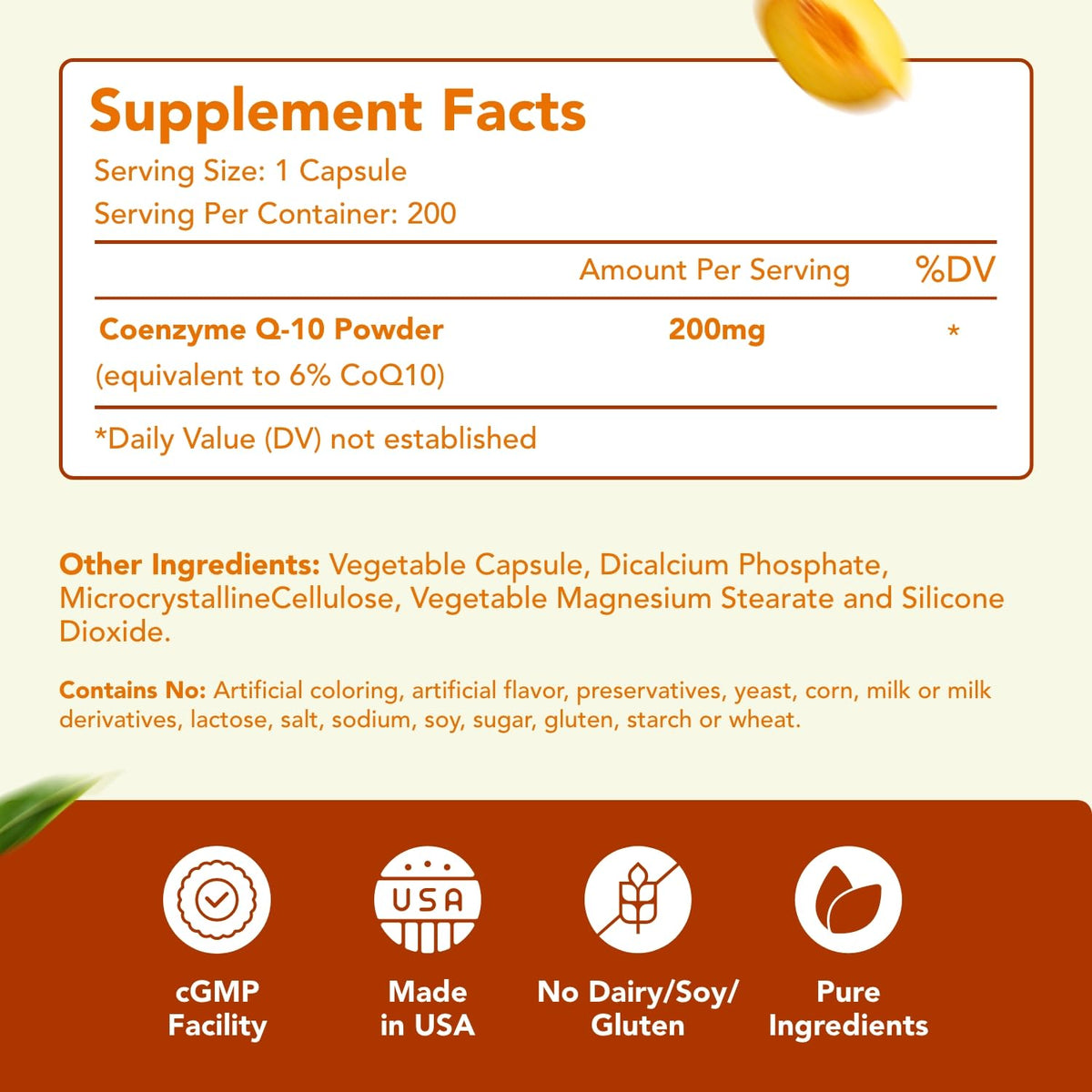 HealthyWayRx Coenzyme Q10 200mg CoQ10 Supplement -Once Daily CoQ10