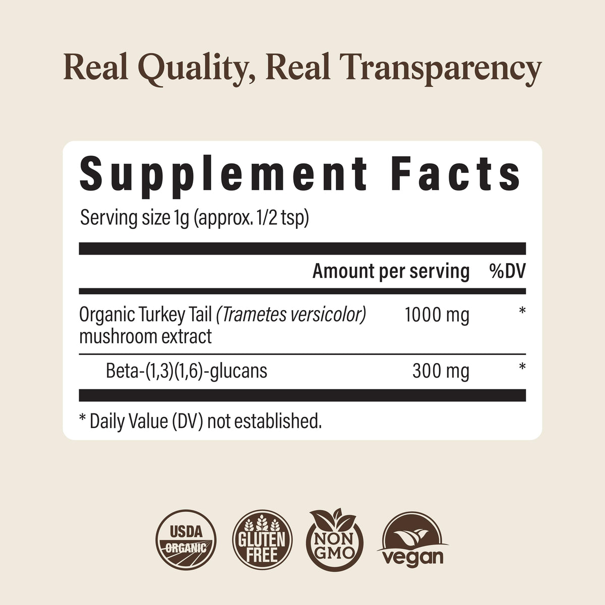 Real Mushrooms Organic Turkey Tail Powder for Immune Support - 100 Servings - image 8