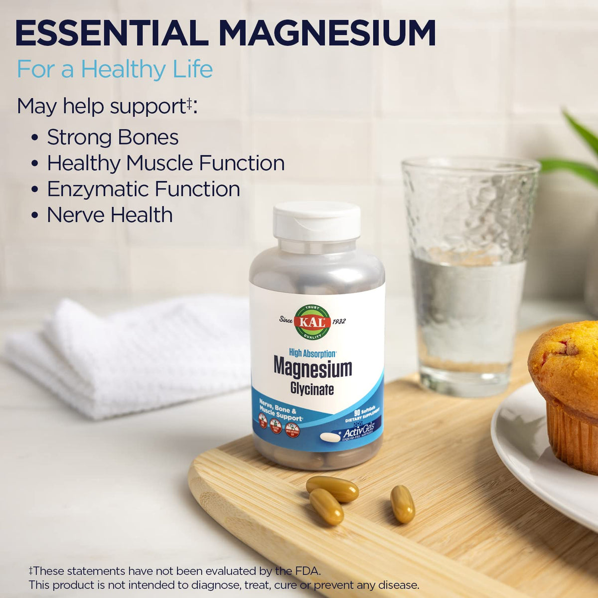 KAL Magnesium Glycinate ActivGels 315mg