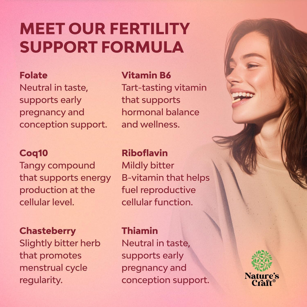 Natures Craft Female Fertility Support Capsules - 180 Count - image 2