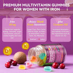 Totaria Sugar Free Women's Multivitamin Gummies with Iron - 60 Count - image 6