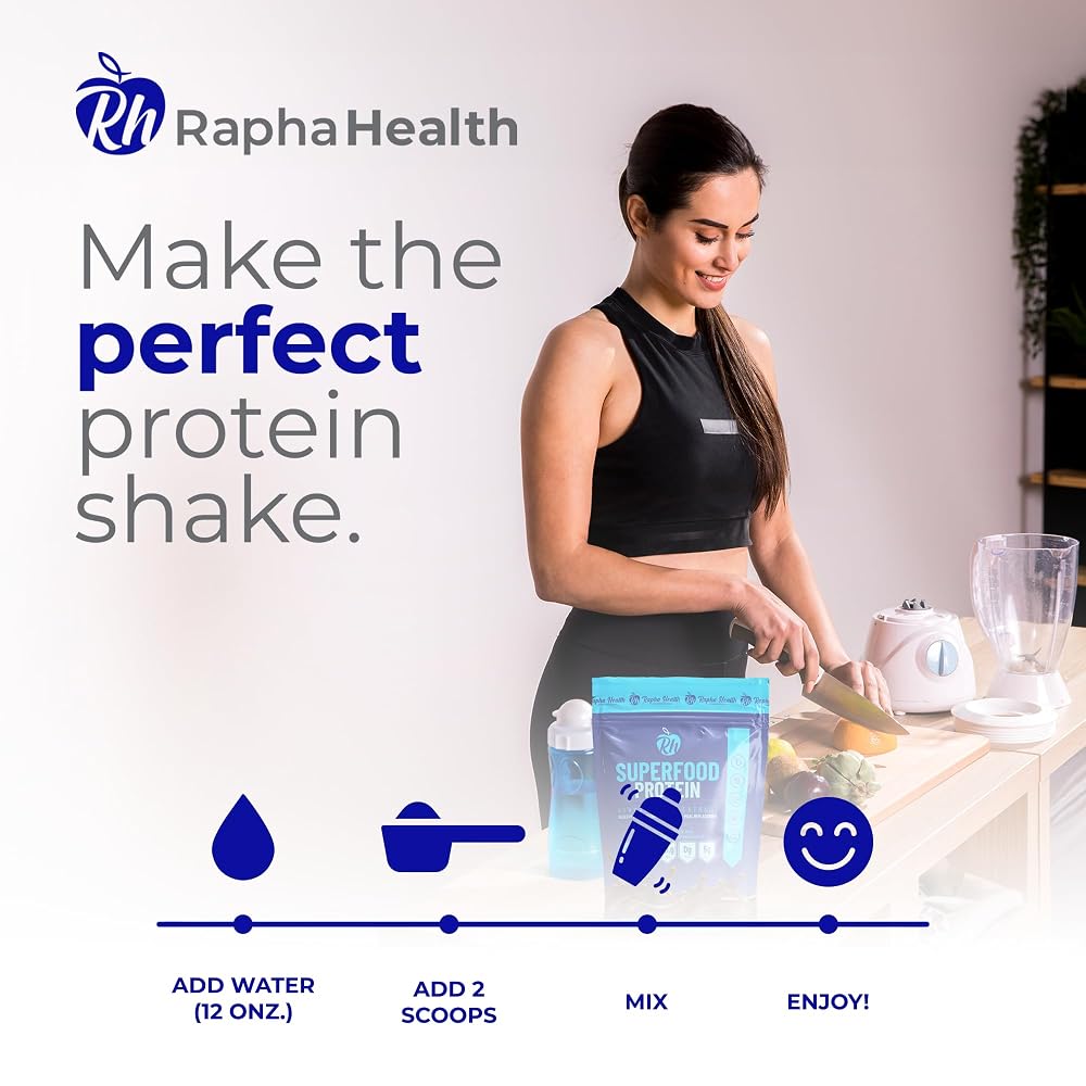 RAPHA HEALTH Superfood Whey Protein Vanilla - 15 Servings - image 5
