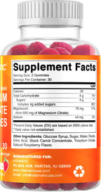 Vitamatic Magnesium Citrate Gummies 600mg per Serving - 60 Vegan