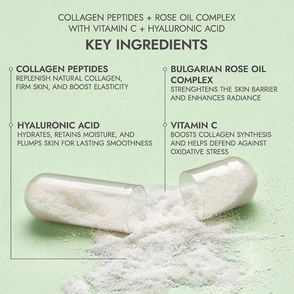 Alteya Organics Collagen Peptides & Rose Oil Complex - 120 Capsules - image 5