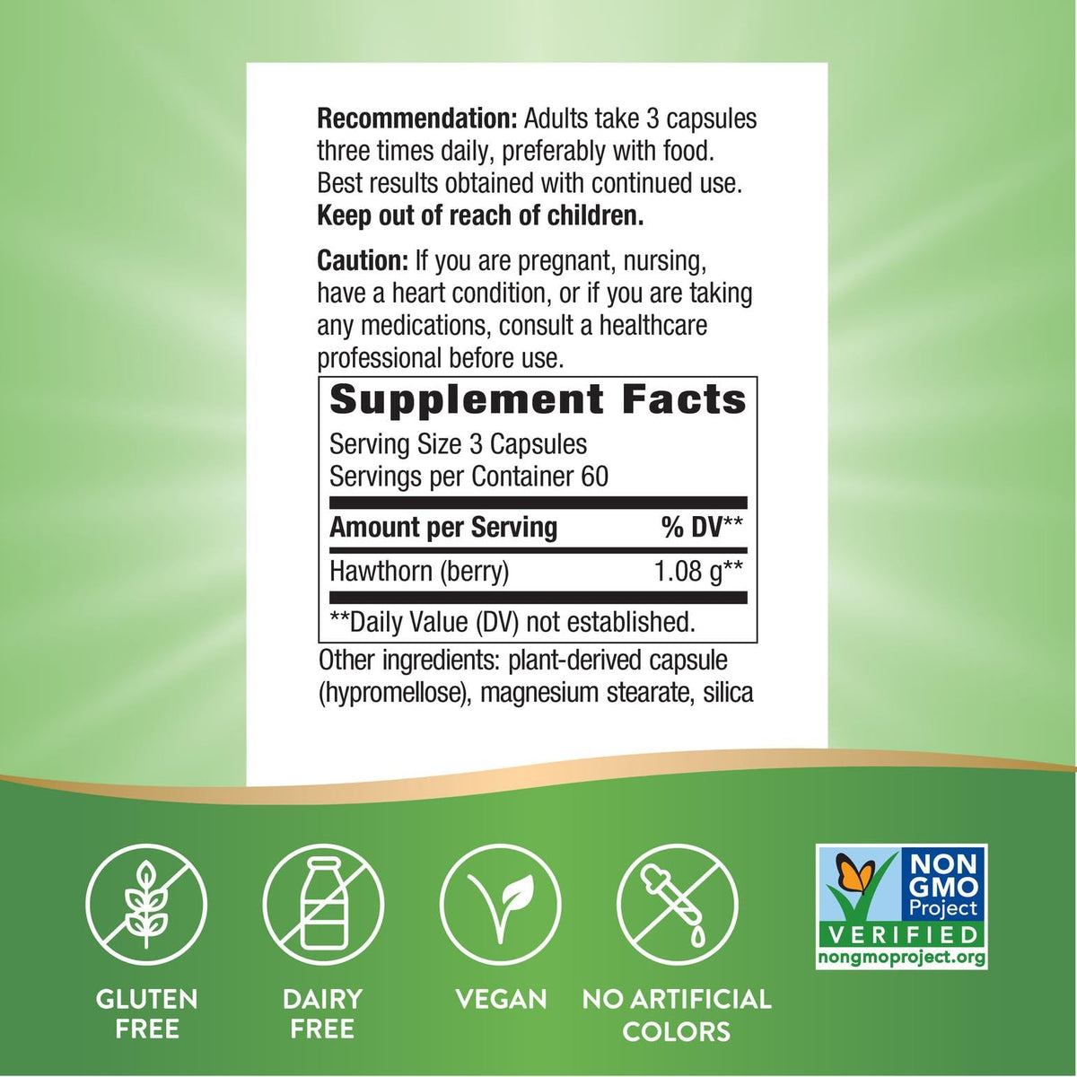 Nature's Way Hawthorn Berries, Traditional Heart Health Support
