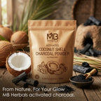MB Herbals Activated Charcoal Powder from Coconut Shell 3.5 oz (100