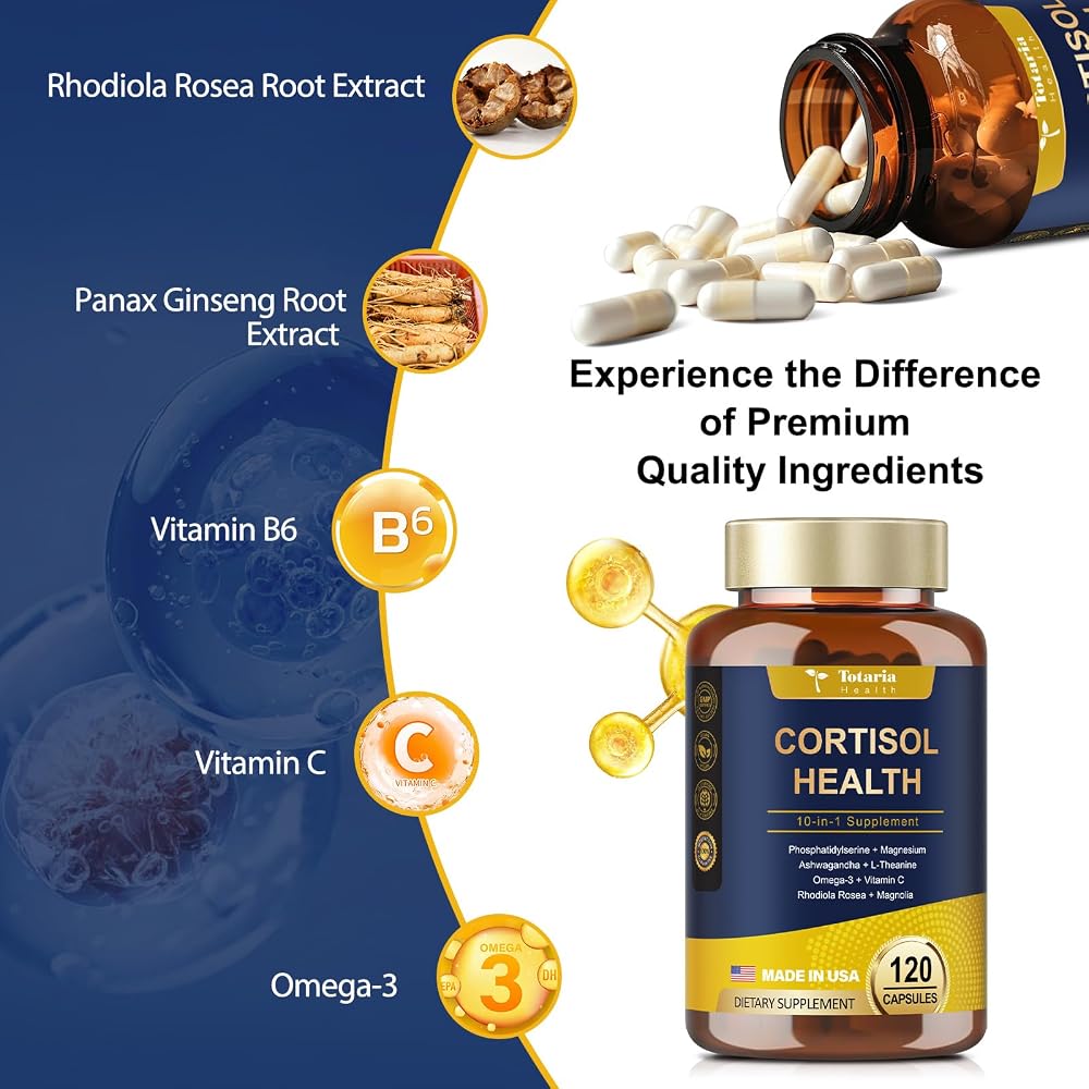 Totaria Cortisol Supplement with Ashwagandha
