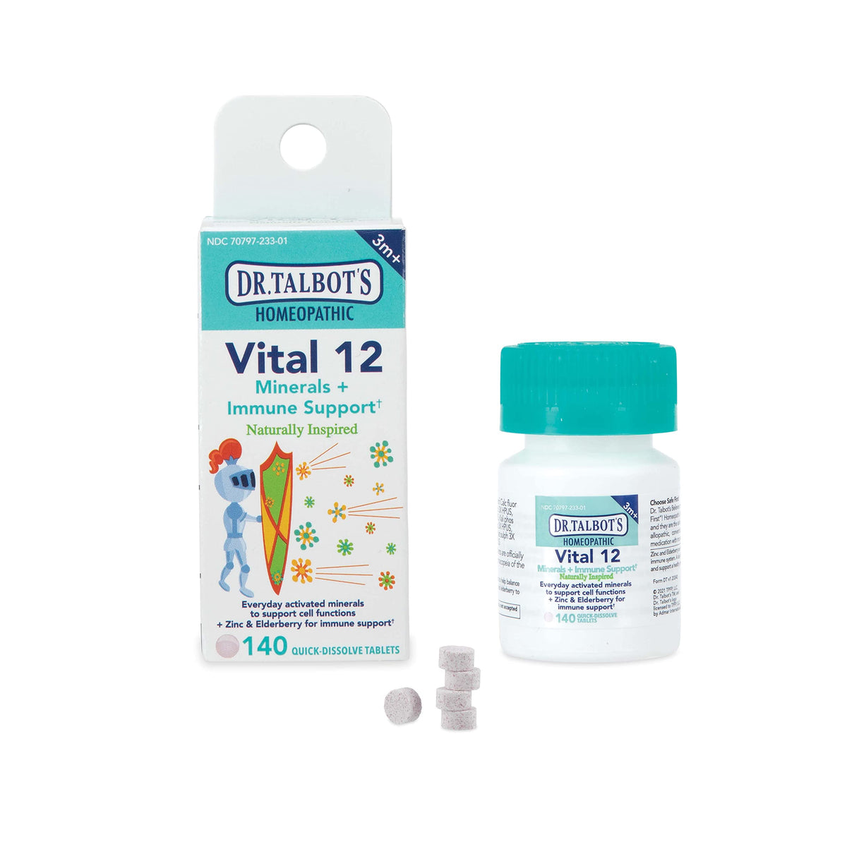 Dr. Talbot's Vital 12 Homeopathic Tablets - 140 Count