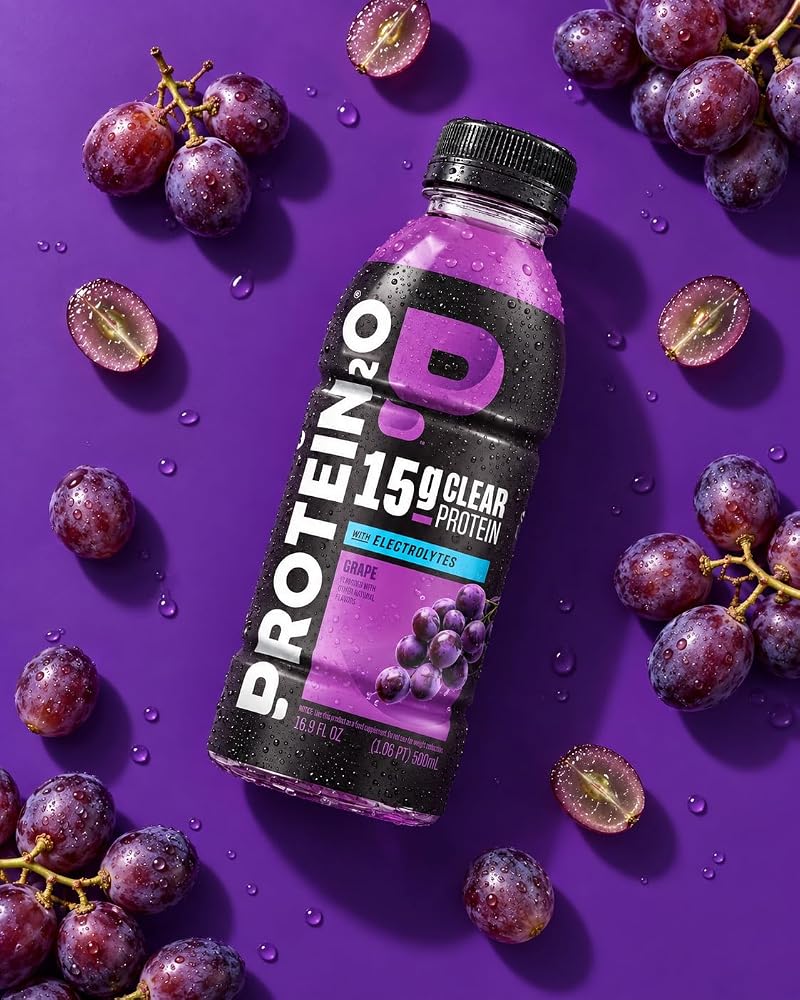 Protein2o Clear Whey Protein & Electrolyte Beverage, Grape - 12 Pack - image 7