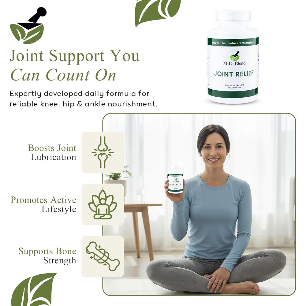 M.D. Blend M.D. Joint Supplement for Knees, Hips & Ankles - 120 Capsules - image 2
