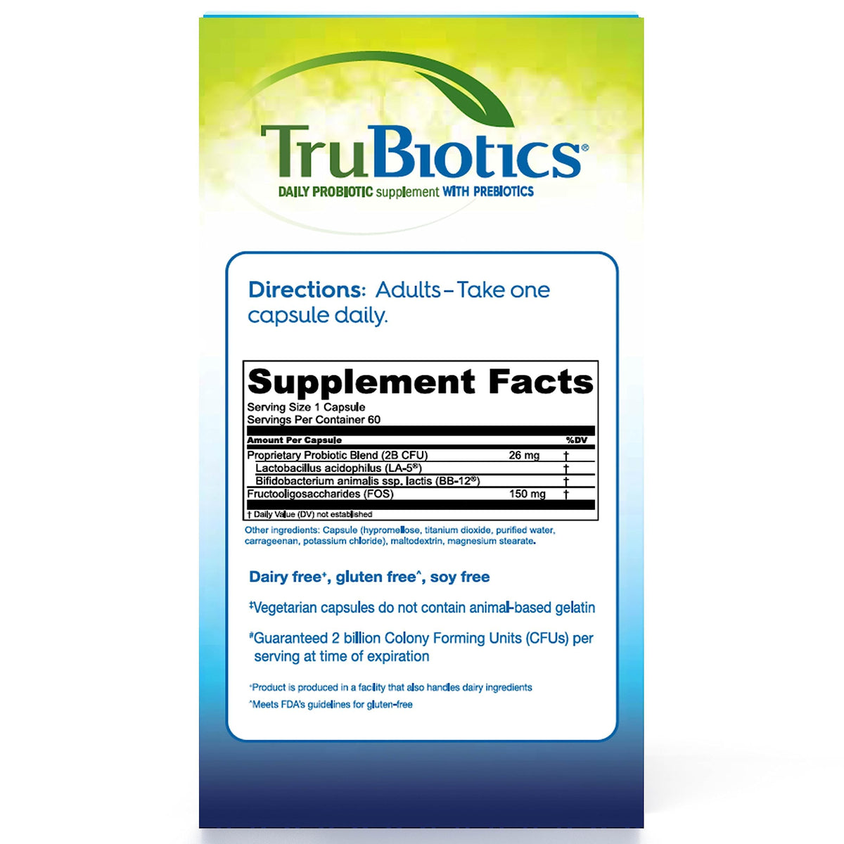 TruBiotics Probiotics for Digestive & Immune Health