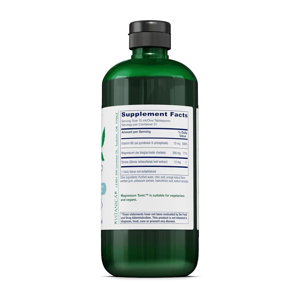 Vitanica Magnesium Tonic Bisglycinate Liquid - 16 fl oz - image 2
