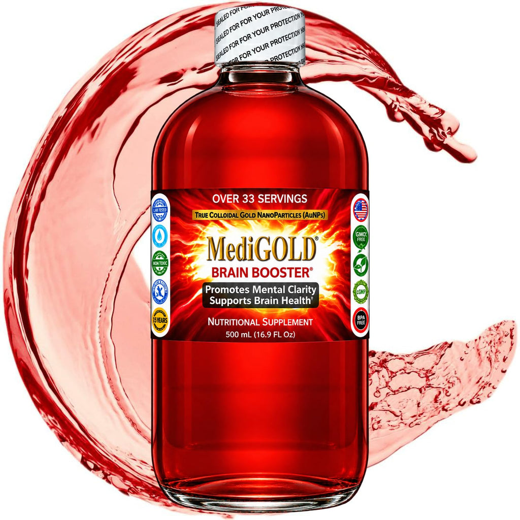 MediGOLD True Colloidal Gold AuNP Supplement - 500 mL