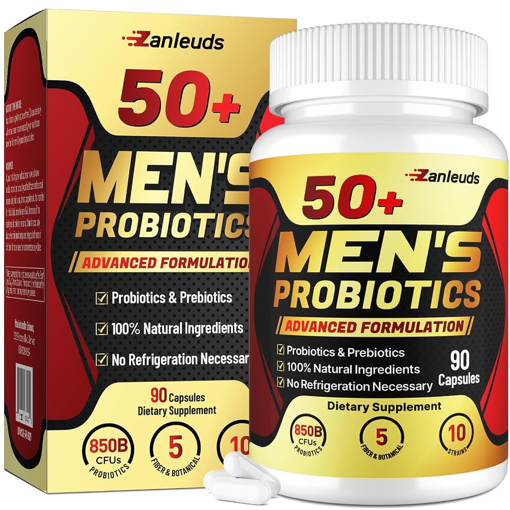 Zanleuds Probiotics for Men for Gut & Digestive Health