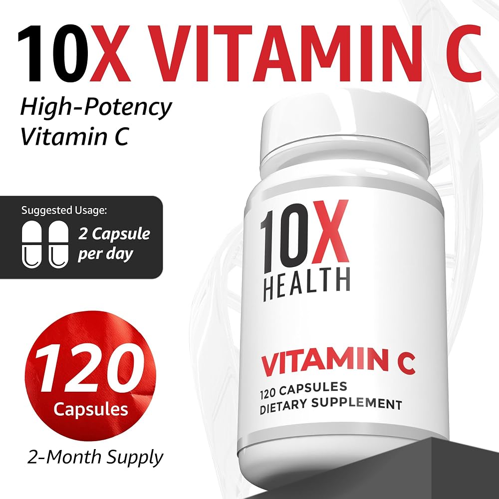 10X Health Vitamin C 1000mg - 120 Capsules - image 5