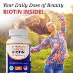 Vitamatic High Potency Biotin 20000 mcg (20mg) with Keratin 100mg