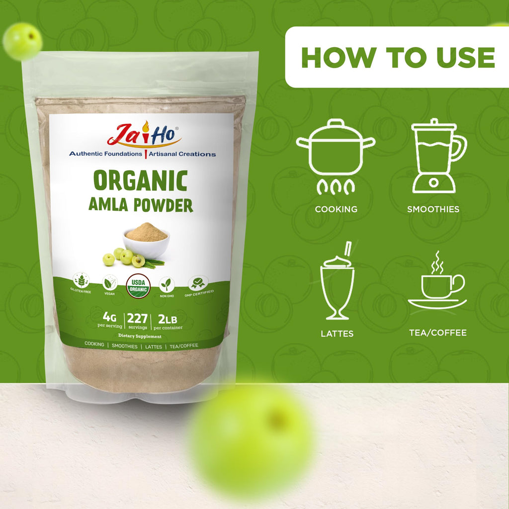 Jai Ho USDA Organic Amla Berry Powder - 2 lb - image 5