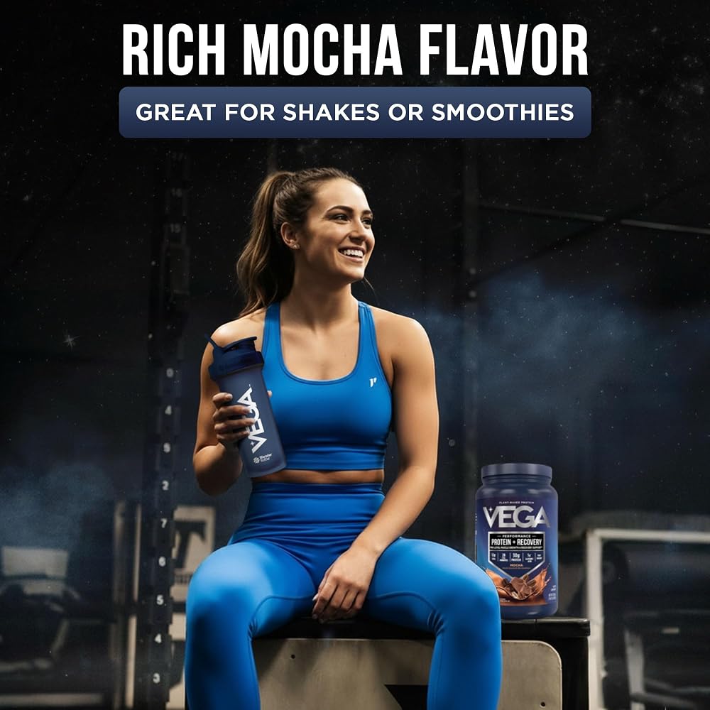 Vega Protein + Recovery Mocha Plant-Based Protein Powder - Pack of 12 - image 5