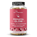 Eu Natural Glow Prenatal Vitamins with Folate & DHA - 60 Vegetarian Capsules