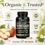 Zeal Naturals Organic Apple Cider Vinegar Capsules Digestive Complex - image 2