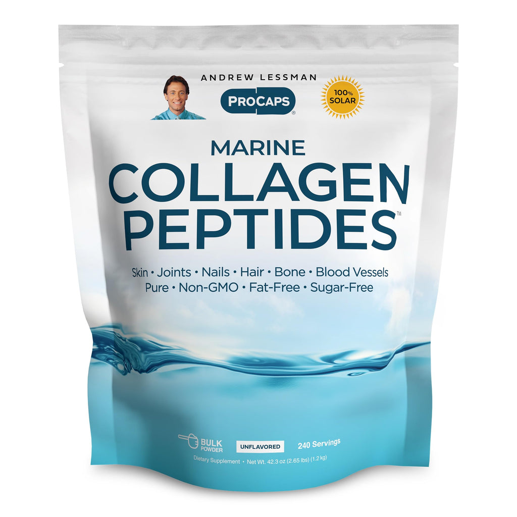 ANDREW LESSMAN Marine Collagen Peptides Servings - Supports Radiant