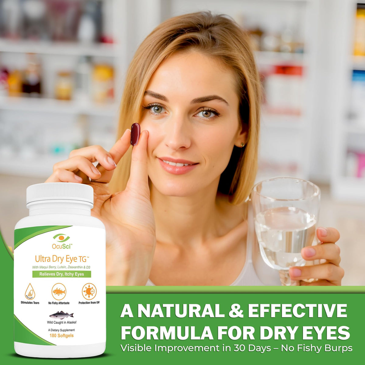 OcuSci Ultra Dry Eye Omega-3 with Lutein & D3 - 60 Servings - image 4