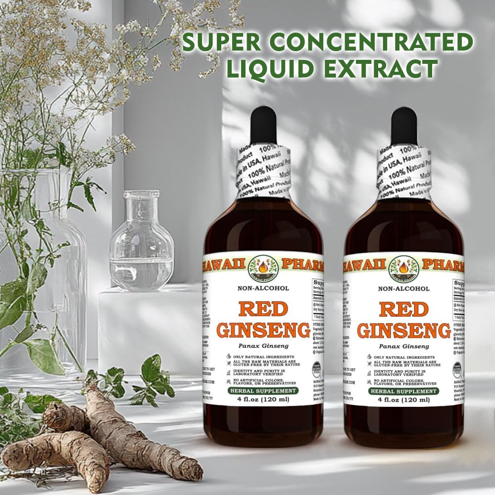 Hawaii Pharm Ginseng (Panax Ginseng) Root Alcohol-Free Extract