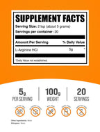 BulkSupplements.com L-Arginine HCL Powder