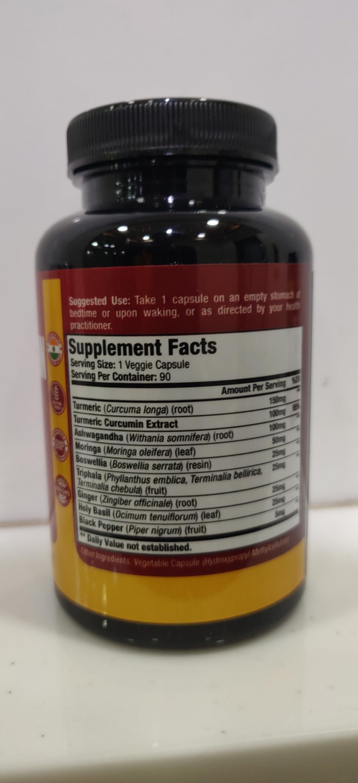 Papnami Turmeric Curcumin Extract Capsules - 90 Count - image 2