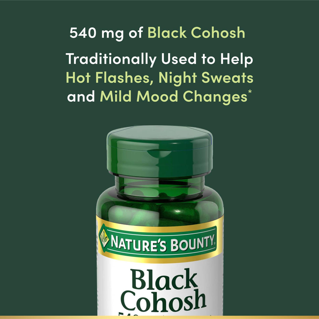 Nature's Bounty Black Cohosh Root 540 mg - 100 Capsules - image 4