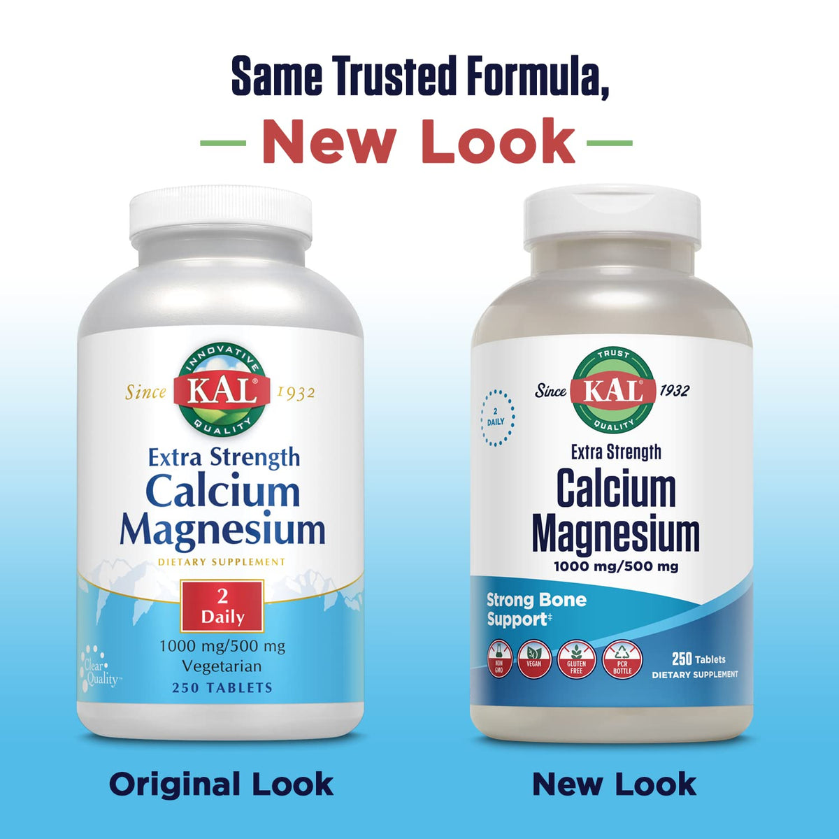 KAL Extra Strength Calcium Magnesium Supplement - 250 Tablets - image 3