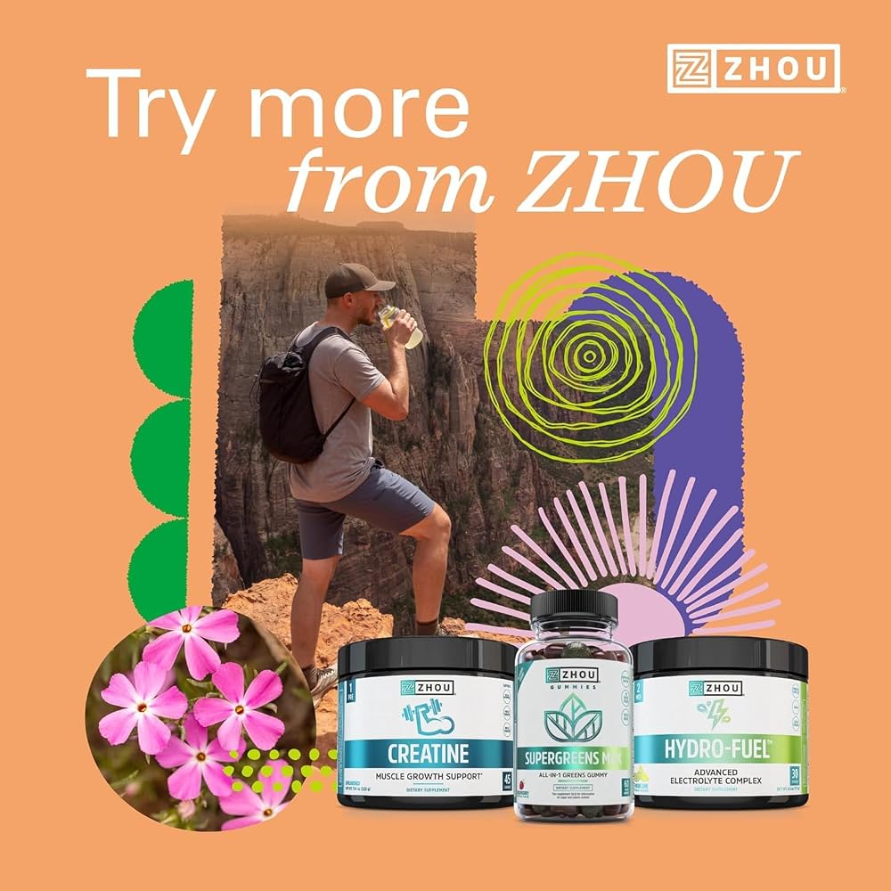 ZHOU Plant-Based Omega 3 Supplement - 30 Vegetarian Capsules - image 6