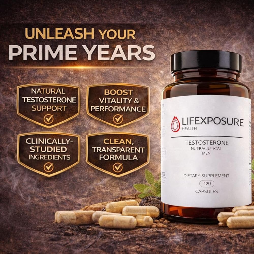Lifexposure Health Natural Testosterone Supplement for Men - 120 Capsules - image 4