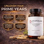 Lifexposure Health Natural Testosterone Supplement for Men - 120 Capsules - image 4