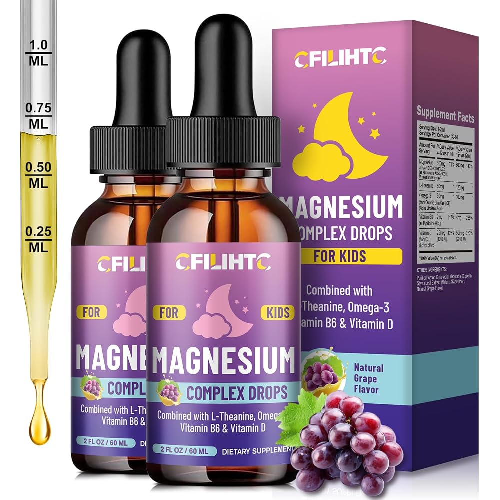 CFILIHTC Kids Magnesium Liquid Drops