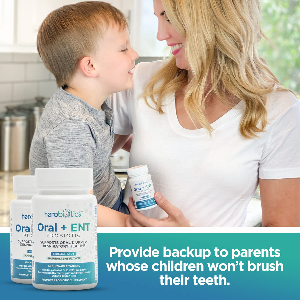 herobiotics Oral ENT Probiotics with BLIS K12 - 90 Chewables - image 5