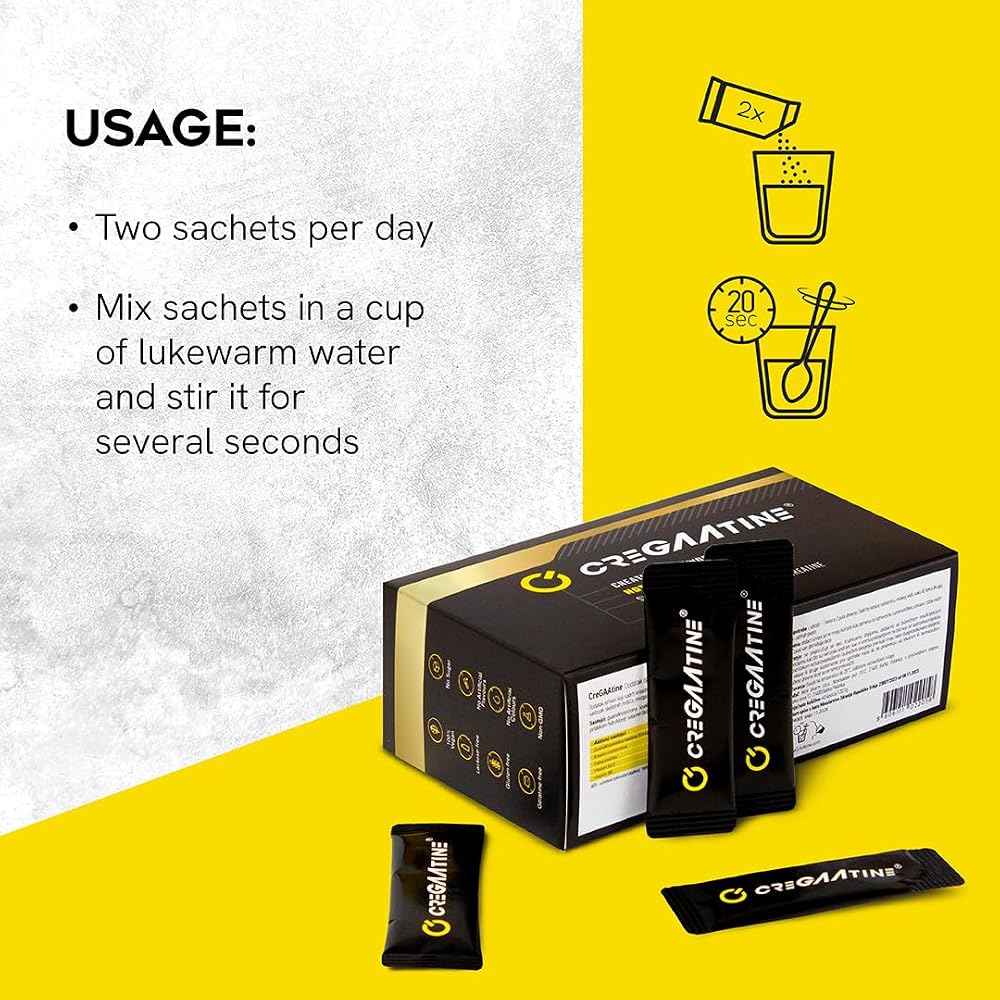 CreGAAtine Micronized Creatine Monohydrate + GAA - 60 Sachets - image 4