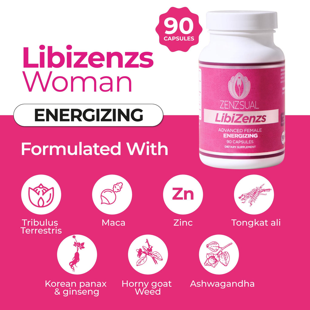 ZENZSUAL Libizenzs Plant-Based Energy Support for Women - 90 Capsules - image 2