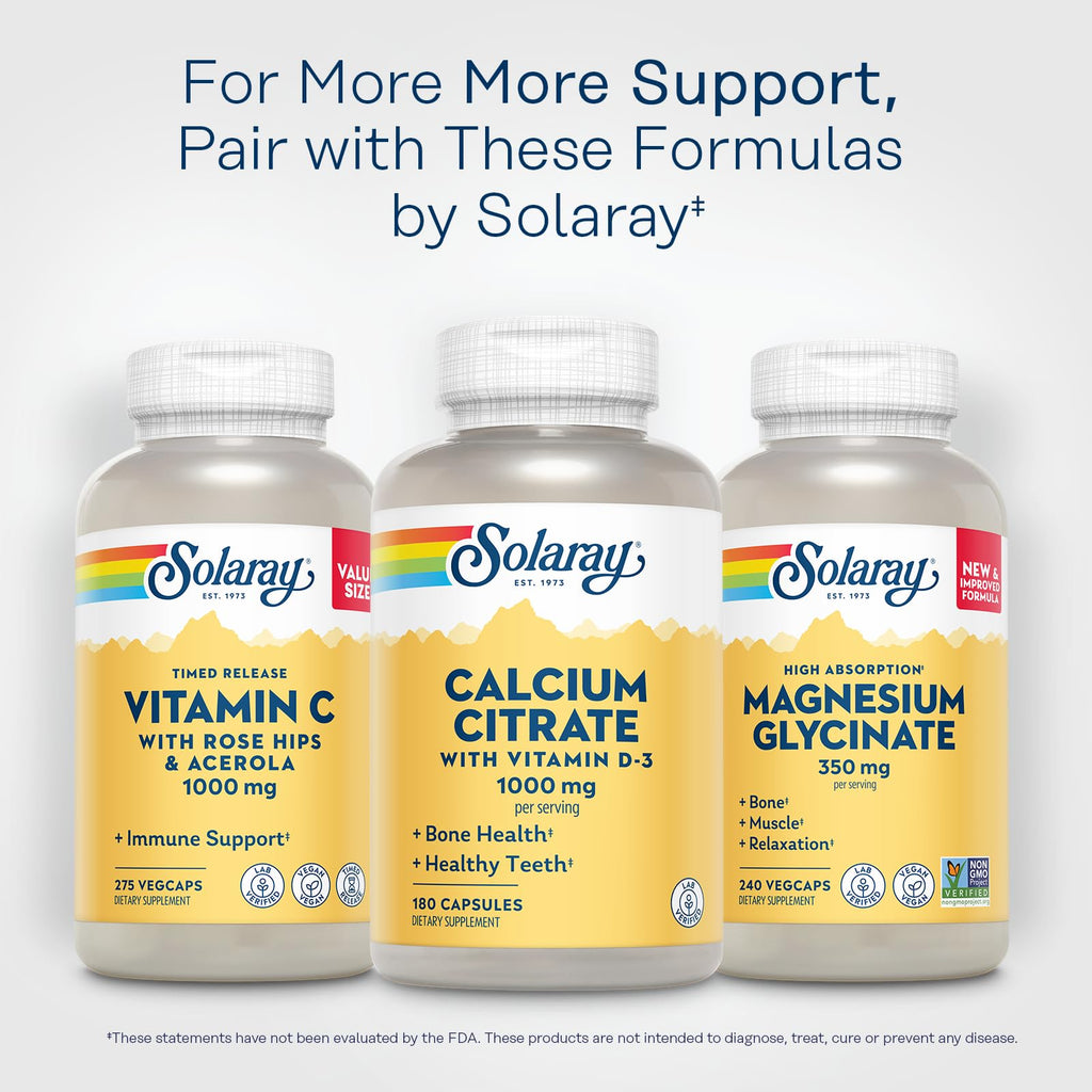 SOLARAY Capsule Calcium Citrate Bone Strength,Healthy Teeth 1000Mg