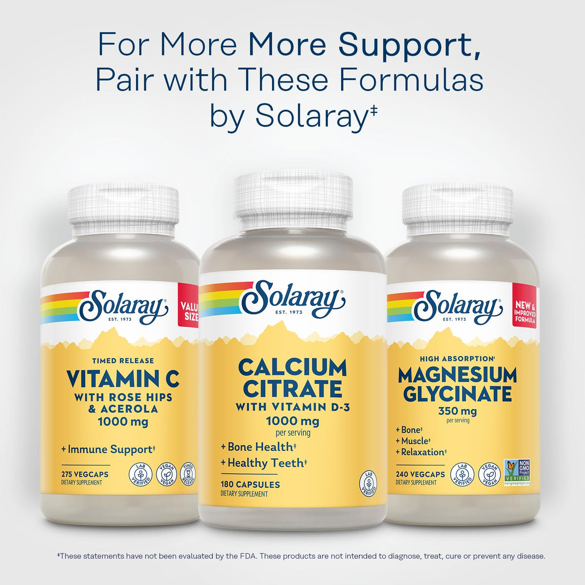 SOLARAY Capsule Calcium Citrate Bone Strength,Healthy Teeth 1000Mg