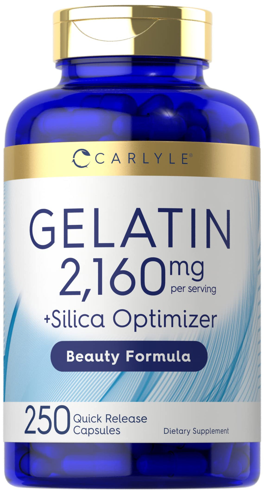 Carlyle Gelatin Capsules with Silica Optimizer - 250 Count