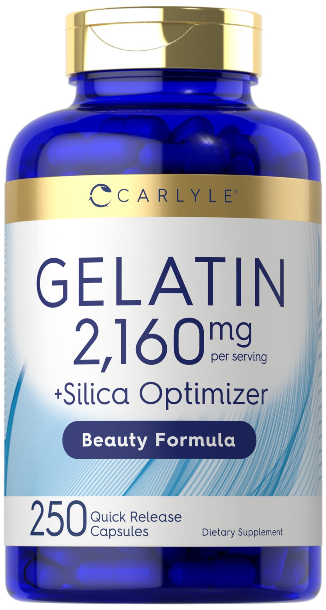 Carlyle Gelatin Capsules with Silica Optimizer - 250 Count
