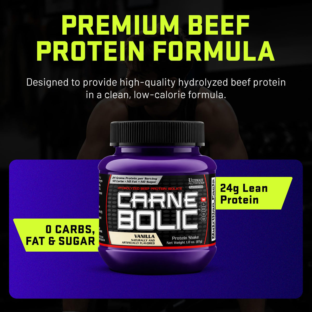 Ultimate Nutrition CarneBOLIC Beef Protein Isolate, Sample Pack