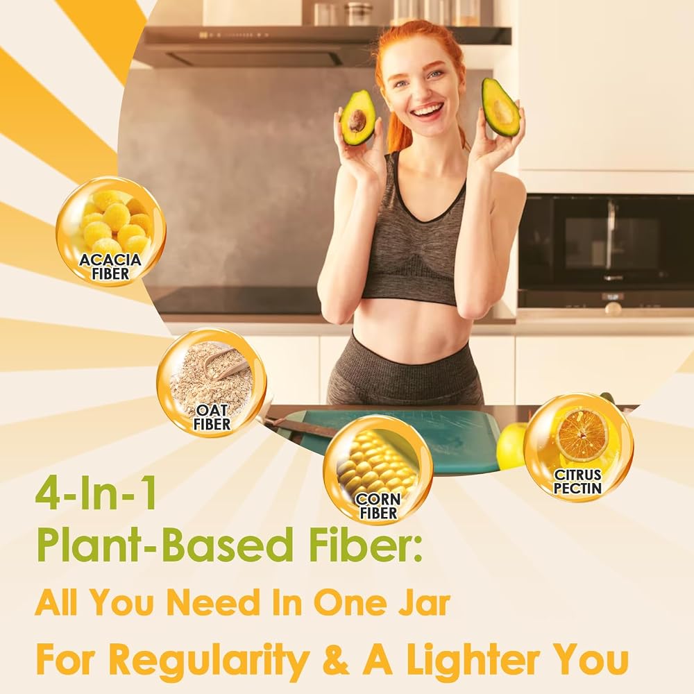 ZEBORA Soluble Fiber Supplement Powder, Unflavored - 70 Servings - image 4
