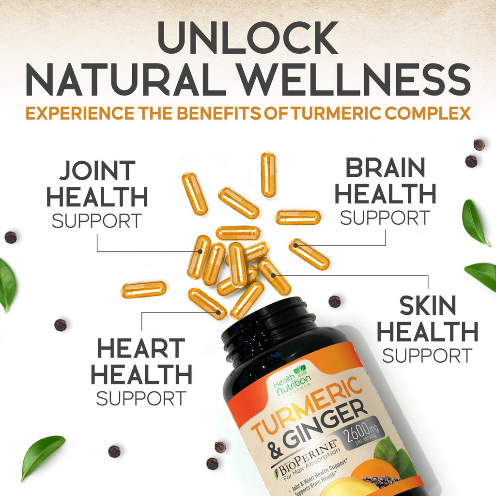 Health Nutrition Naturals Turmeric Curcumin Supplement - 95%