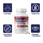 Symbiotics Colostrum Plus Chewables Cherry - 120 Count - image 4