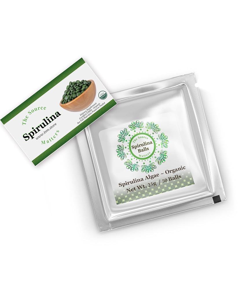 The Source Matters Organic Spirulina Tablets - 50 Tablets